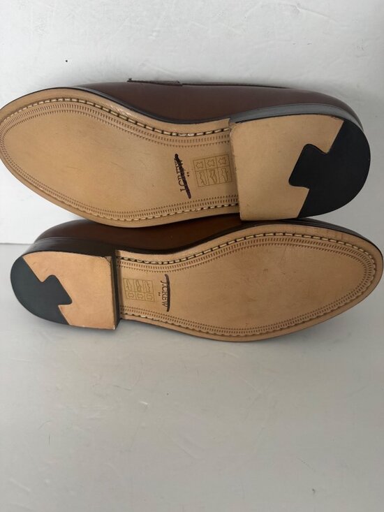 New J. CREW Classic Leather Penny Loafers Burnished Brown Size 8.5 $198 BW677 main image 6